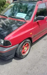 پراید هاچبک البالویی مدل ۸۶ عروسک هیدرولیک