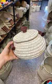 خمره های حصیری برنج