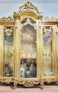 بوفه سه تیکه رنگ طلا کوب