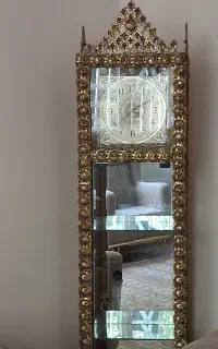 بوفه ساعت دار تمام برنز