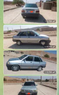پراید نقره‌ای مدل 89