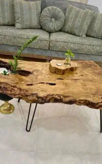 بدون واسطه میز چوبی