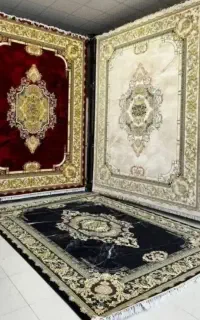 فرش قرمز طرح جدید شیک و زیبا//