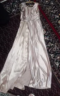 پیراهن بلند مجلسی ساتن