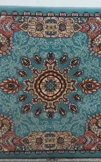 پشتی آبی فیروزه ای
