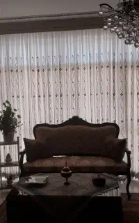 پرده سالن + اتاق خواب / تمیز و نو