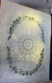 فرش کاشان نخ اکرولیک مرغوب نرخ عمده زرین بلهزار