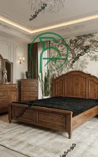 سرویس خواب صوفیا تخت دو نفرت تشک آینه کنسول