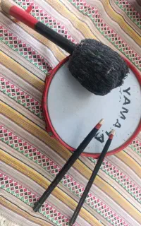 تبل دوقل یاماها همراه با دسته و یک دسته یه قل