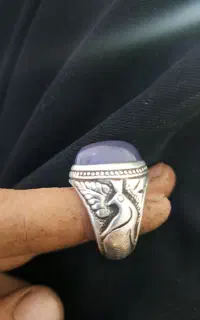 انگشتر عقیق سوسنی.دست ساز طاووسی ۵۰ تومان
