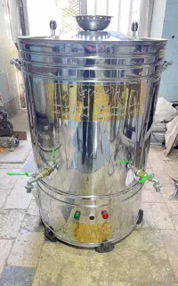 سماور گازی استیل بزرگ ۲۹۰ لیتری سماور هییتی مسجدی