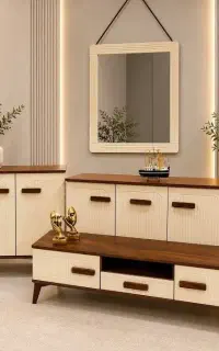 ست کامل آینه کنسول و میز تی وی و جاکفشی