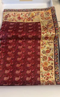 ترمه ابریمشی عدل ( یزد) طرح گل فرنگ