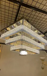 فروش انواع لوستر کریستالی ریموت دار قیمت مناسب