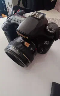 دوربین 60d کنون با لنز 50 f1.4