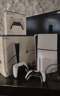 دیسک خور ps5 slim 1tb دو دسته کپی خور اروپا
