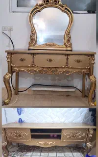 کنسول و ایینه و تی وی