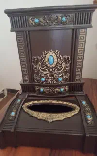 سطل و جا دستمال، ظرف چینی دکور بوفه