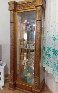 دراور 5کشو همراه آینه و کشو ،ویترین طبقه و آینه