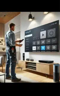 نصب انتن نصاب انتن وتنظیم گیرنده و براکت تلوزیون