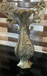 گل و گلدان رومیزی برنز