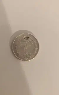 نیم ریال نقره کم یاب پهلوی ۱۳۱۳