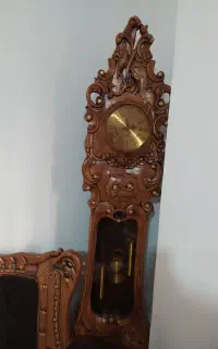 ساعت ایستاده چوب گردو