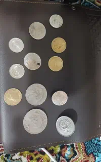 سکه قدیمی 2تاس  مهره قیمت مفت گذاشتم