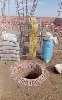 چاه کن فظلاب داخل شهر کرمان تو روستا ی کرمان