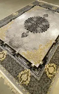 فرش هراج ۱۲ متری اکبند نو‌ طرخ ارزو دودی جدید