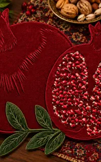 سینی طرح انار