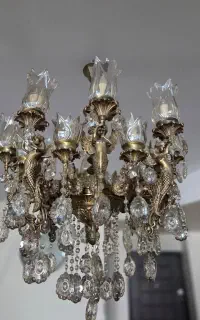 لوسترطرح فرشته ۱۶ شعله و ۲ عدد دیوار کوب با هم