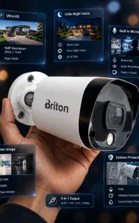 فروش دوربین مداربسته BRITON با کیفیت ULTRA HD 5MP