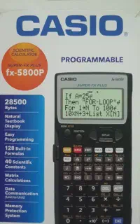 ماشین حساب مهندسی Casio fx5800p نو