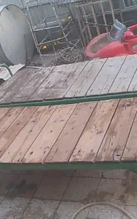 تخت  آهنی. بیمار.باغ