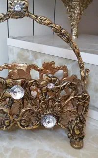 جاقاشقی قندان و سینی برنز