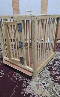 قفس چوبی دست ساز ، طرح کلبه درحد