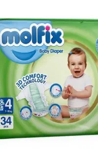 ۴عدد مولفیکس سایز ۴ و دوعدد مای بی بی سایز +4