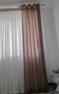 پرده حریر ساده سالم