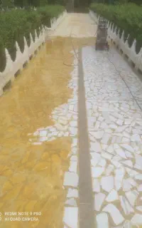 سنگ سابی کفسابی جرم گیری پاک کردن ملات و سیمان