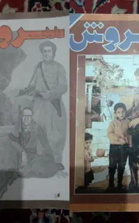 سی و چهار جلد از شماره های ابتدایی مجله ی سروش