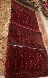 دو جفت پشتی ترکمن دستبافت قدیمی