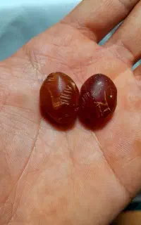 مهره عقیق قرمز یمانی ک ه ن ه