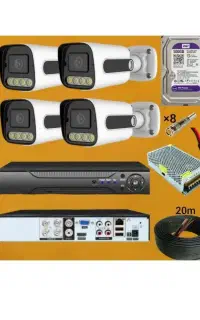 دوربین مداربسته 5مگاپیکسل دید در شب رنگی+. utc