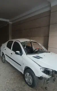 پژو ۲۰۶ مدل ۹۶v8تصادفی