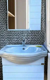 روشویی ۶۴ سانتی با کاسه روش