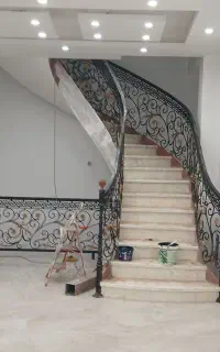 ساخت پله گرد واسپیرال