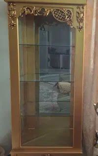 بوفه چوبی طلایی چوب گردو
