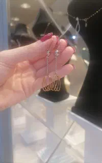 گوشواره آویز بدون اجرت
