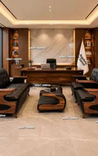 1میز مدیریت G1 صندلی اداری چرمی